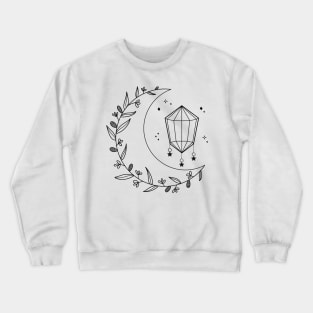 Crystal Floral Moon Crewneck Sweatshirt